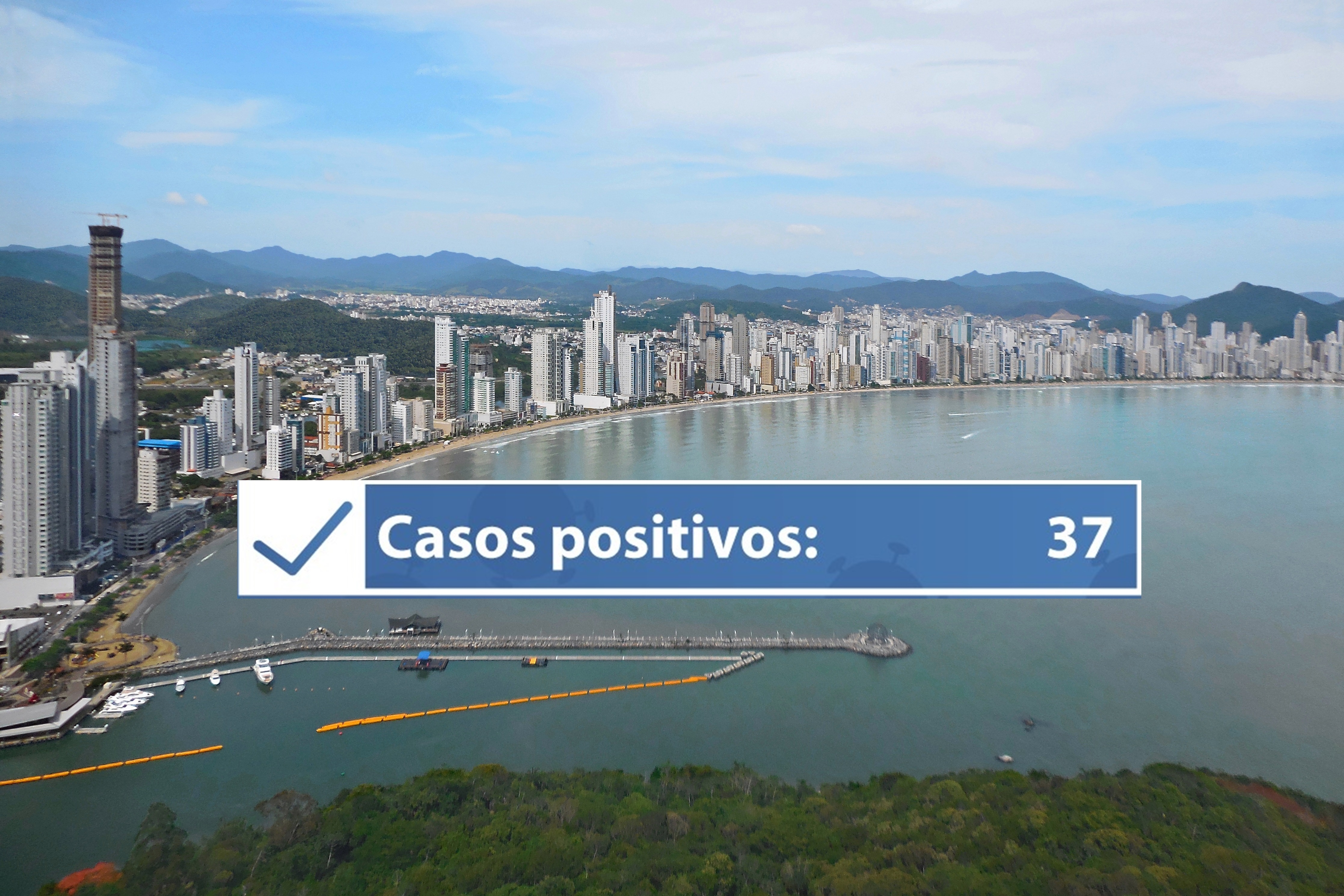 Balneário Camboriú registra 37 casos positivos de coronavírus