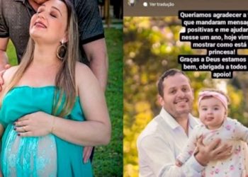 Pai de bebê arrancada da barriga da mãe em Canelinha diz que ‘estão bem’