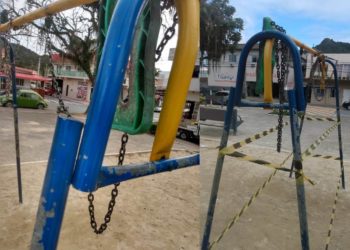 Parquinhos infantis são alvos de vandalismo em Balneário Camboriú