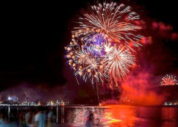 Molhe da Barra Sul está fechado para teste de fogos de artifício