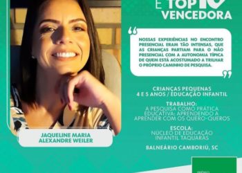 Professora de Balneário Camboriú é ganhadora do maior prêmio da educação brasileira