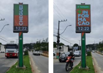Painéis digitais já funcionam em Camboriú