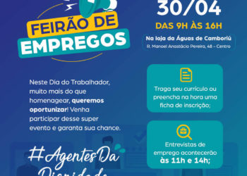 Feirão de Empregos da Águas de Camboriú oferece oportunidades à população de Camboriú neste sábado