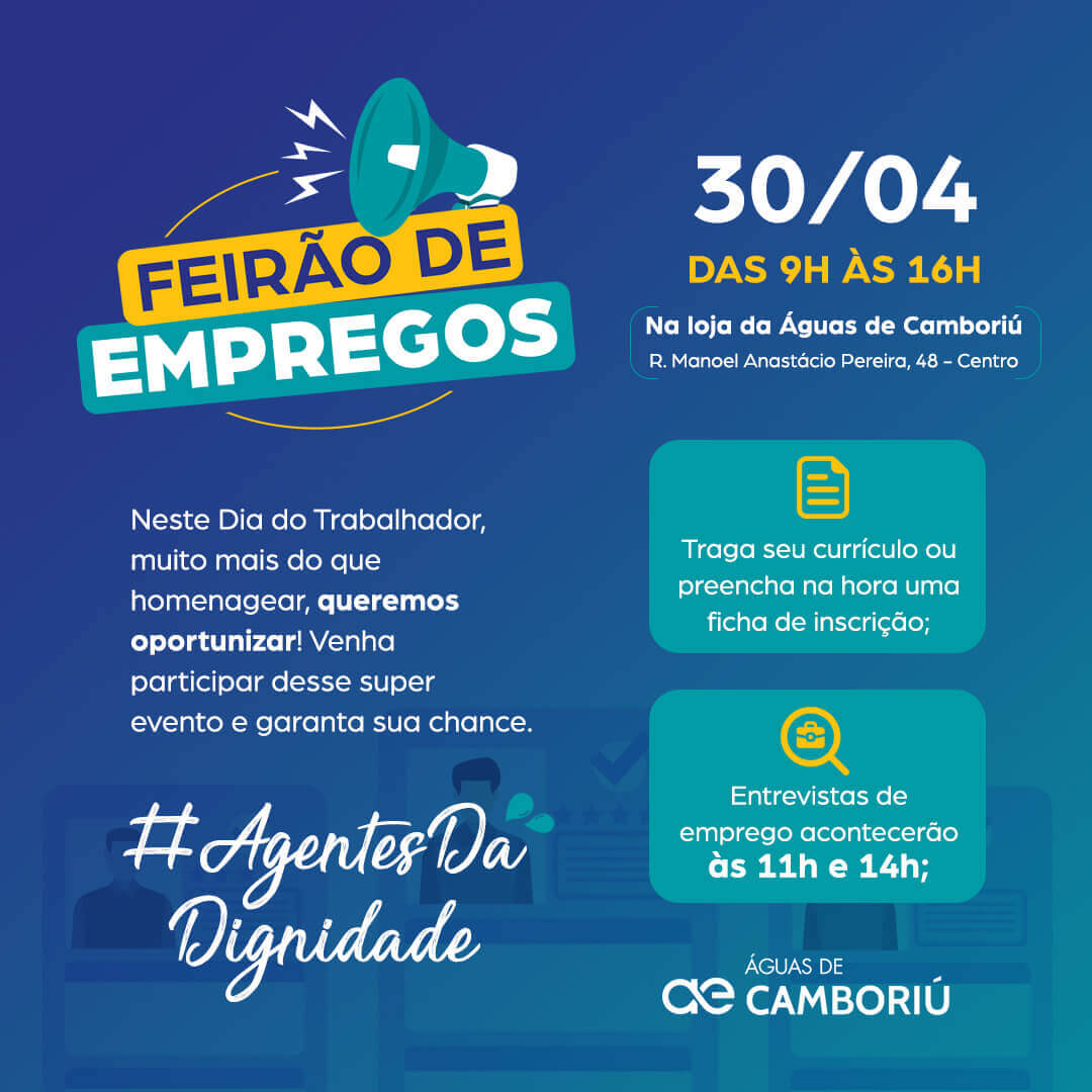 Feirão de Empregos da Águas de Camboriú