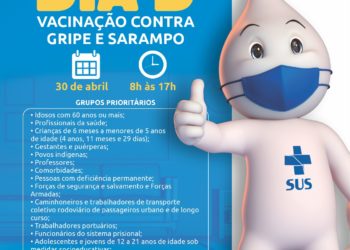 Dia D tem vacinas contra Influenza, Sarampo e Covid-19 neste sábado em BC