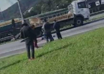 Homem morre atropelado na BR-101 em Balneário Camboriú