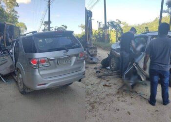 Acidente com óbito na Estrada Geral do Braço Interior de Camboriú