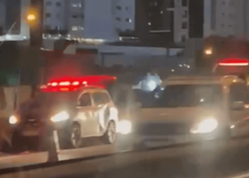 Fila na BR-101 em Balneário Camboriú após acidente fatal