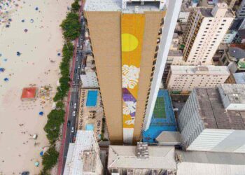Grafite mais alto do Brasil será feito em edifício de Balneário Camboriú