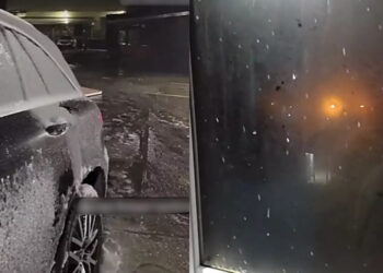 Chuva congelada e primeira neve do ano em Santa Catarina