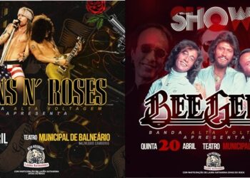 Teatro Municipal Bruno Nitz terá shows em homenagem a Guns N’ Roses e Bee Gees