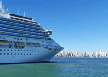 Primeiro navio de 2024 chega nesta terça-feira em Balneário Camboriú