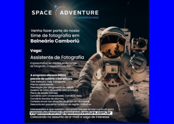 Space Adventure em Balneário Camboriú (SC) tem vaga para Assistente de Fotografia