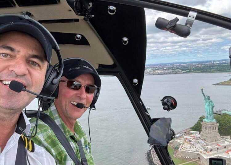 Piloto de SC quer entrar no Guinness Book com volta mais rápida ao mundo de helicóptero