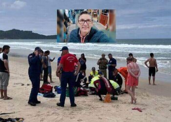 Menino de 10 anos segue desaparecido após afogamento na Praia de Bombinhas