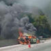 VÍDEO: Incêndio em Carro Causa Congestionamento na BR-101 em Balneário Camboriú
