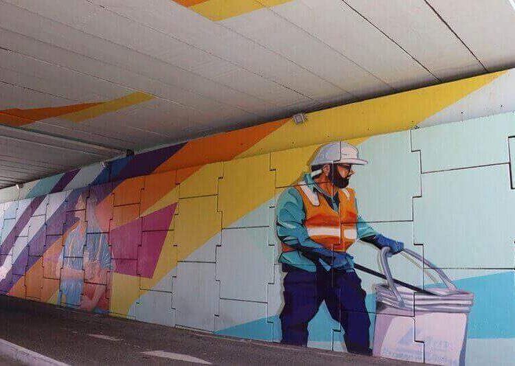 Viaduto de Balneário Camboriú Ganha Obra de Arte em Homenagem aos Trabalhadores