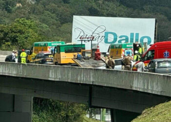 Policial Militar sofre acidente na BR-101, próximo ao Morro do Boi