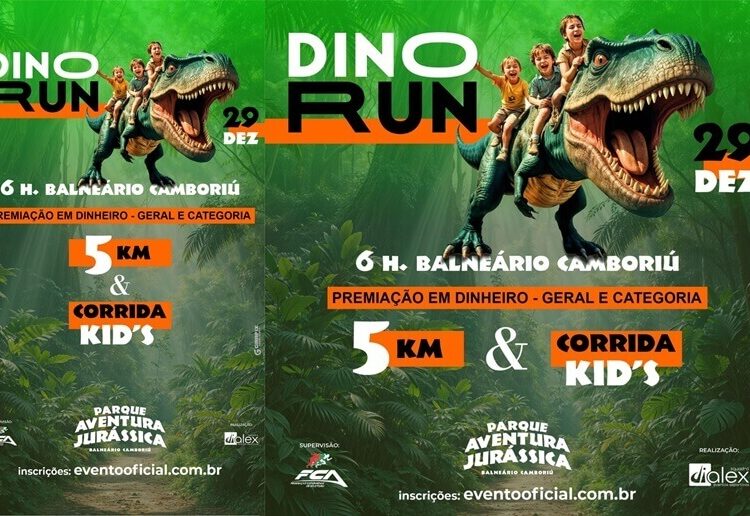 DinoRun: corra para encerrar o ano em grande estilo em Balneário Camboriú