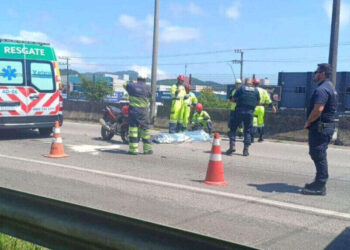 Motociclista morre em acidente na BR-101 em Balneário Camboriú