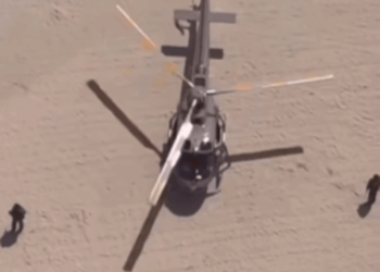 Águia 7 realiza pouso teste na Praia Central de Balneário Camboriú para reforçar segurança operacional