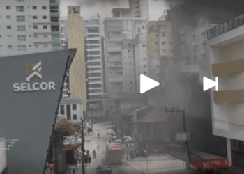 VÍDEO: Incêndio de Grandes Proporções Atinge Supermercado em Itapema