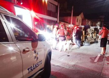 VÍDEO: Motorista embriagada capota BMW e é presa em Balneário Camboriú