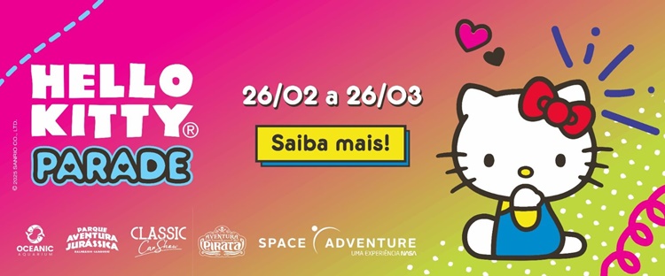 Hello Kitty Parade chega em Balneário Camboriú