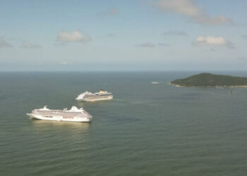 Balneário Camboriú encerra temporada de cruzeiros do verão 2024/2025 com recorde de escalas