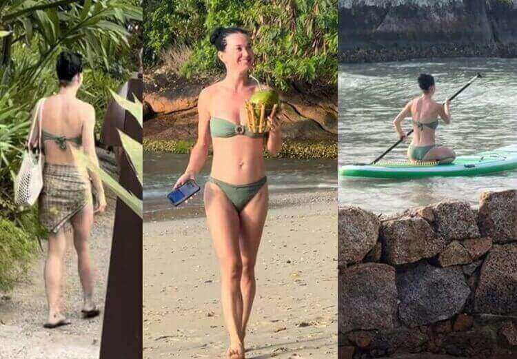 Katy Perry curte dias em Santa Catarina durante a agenda de shows no Brasil