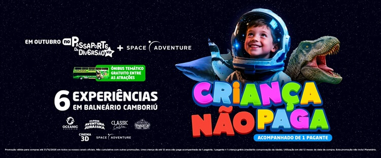 Dia das Crianças: roteiro imperdível para curtir com os pequenos em Balneário Camboriú 