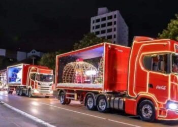 Balneário Camboriú e Camboriú recebem a Caravana de Natal da Coca-Cola; confira horários e percurso