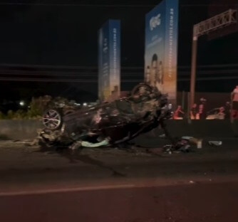 Acidente grave na BR-101 deixa uma pessoa morta em Balneário Camboriú