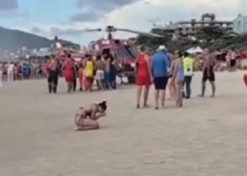 Momento de comoção: vítima volta a respirar e bombeiros são aplaudidos em Bombinhas