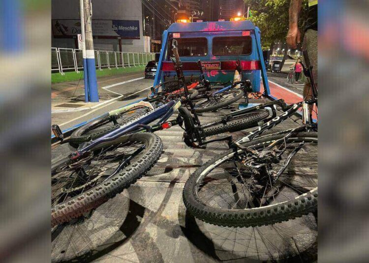 Bicicletas apreendidas em Balneário Camboriú