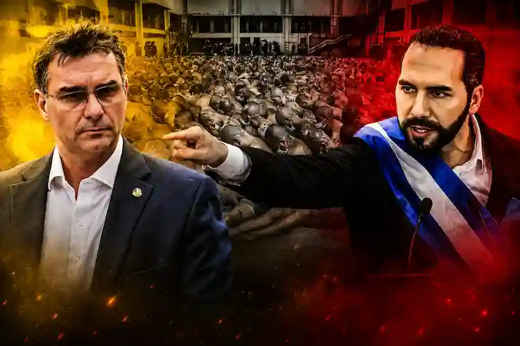Flávio Bolsonaro Mira Modelo de El Salvador com Presídios de Segurança Máxima, Castração Química e Redução da Maioridade Penal Flávio Bolsonaro Mira Modelo de El Salvador com Presídios de Segurança Máxima, Castração Química e Redução da Maioridade Penal