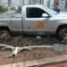 Motorista suspeito de embriaguez derruba poste após perder o controle na Estrada da Rainha, em Balneário Camboriú