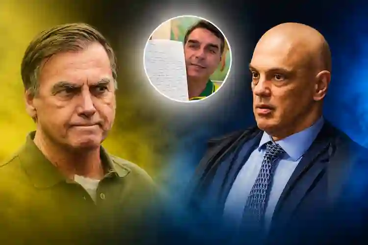 Alexandre de Moraes proíbe Flávio Bolsonaro de visitar Jair Bolsonaro por 90 dias Alexandre de Moraes proíbe Flávio Bolsonaro de visitar Jair Bolsonaro por 90 dias