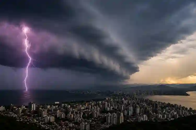 Defesa Civil emite alerta para chuva forte e temporais em todas as regiões de SC