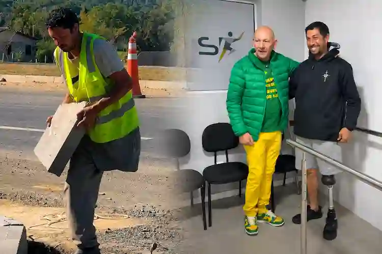 Luciano Hang entrega “Ferrari das próteses” a trabalhador que seguiu na luta após perder a perna Luciano Hang entrega “Ferrari das próteses” a trabalhador que seguiu na luta após perder a perna