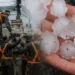 Temporal de granizo deixa 6 mil pessoas afetadas em Biguaçu e mobiliza Exército em SC