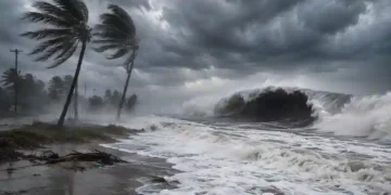 Ciclone chega ao Litoral de SC, leva ventos de 80 km/h e faz temperaturas despencarem