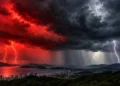 Alerta vermelho em Santa Catarina: Inmet alerta para chuva intensa, granizo e ventos acima de 100 km/h