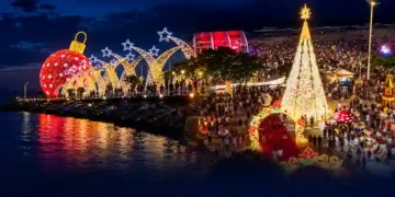 Balneário Camboriú prevê gastar até R$ 9,2 milhões com decoração de Natal em 2026