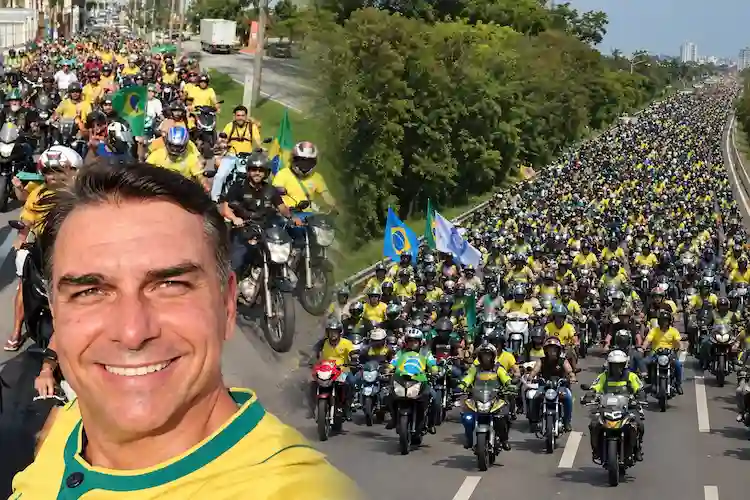 Motociata em apoio a Flávio Bolsonaro prevista para Florianópolis em 17 de outubro.